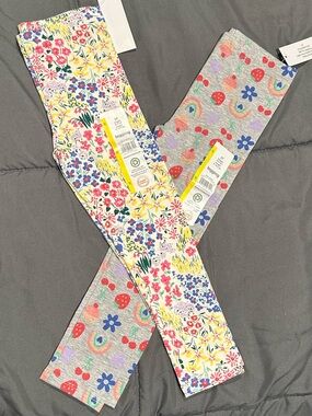 wonder nation Girls Floral & Rainbow Leggings